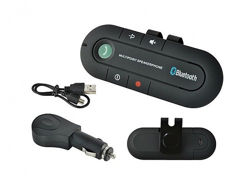 Bluetooth Handsfree Bluetooth Car Kit V4.1, with 50 hours of autonomy and stand, 05824