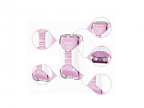 Kemei Rechargeable Hair Removal and Shaver 3 in 1, KM-372